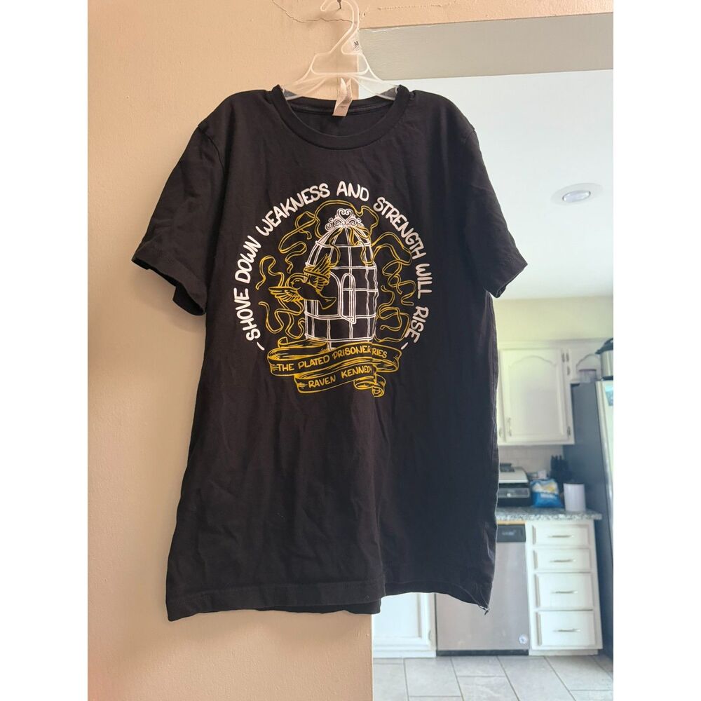 #064 - Women's Medium Canvas Graphic Black T shirt